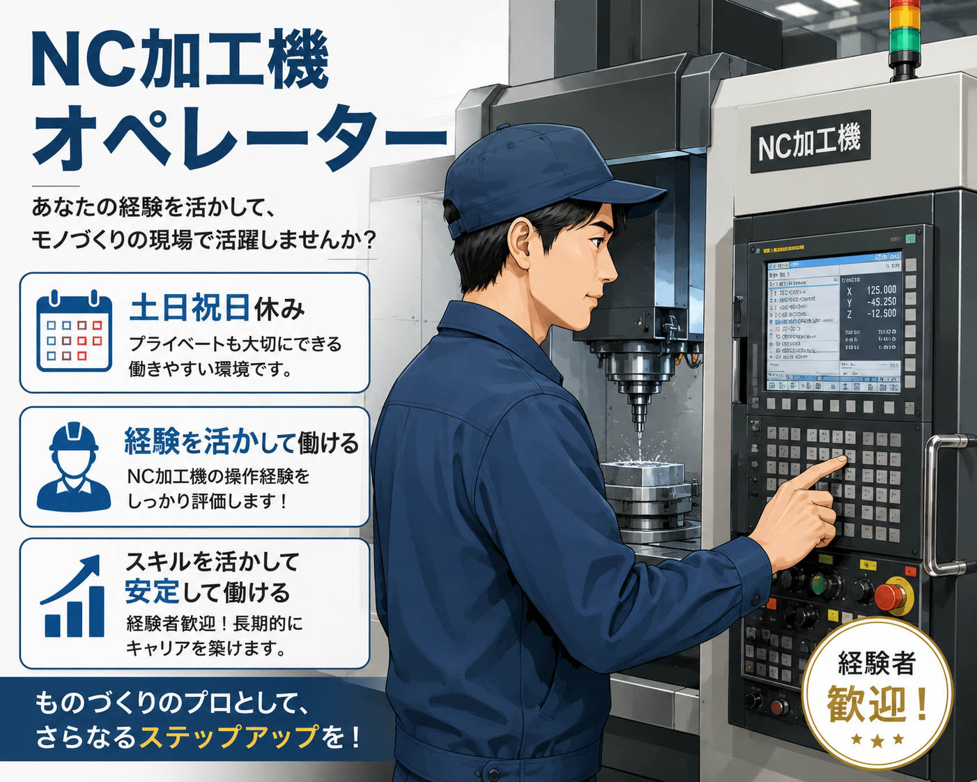 NC加工機オペレーター